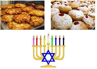 Chanukah is here with Latkes, Sauces, Dreidels & gifts