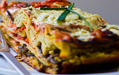 Vegan Lasagna with Basil Pesto