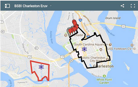 Charleston Eruv Map