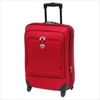 A carry on travel suitcase